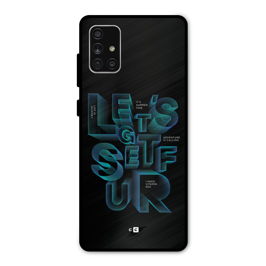Lets Get Surf Metal Back Case for Galaxy A71