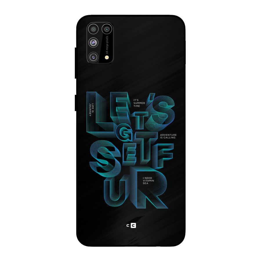 Lets Get Surf Metal Back Case for Galaxy F41