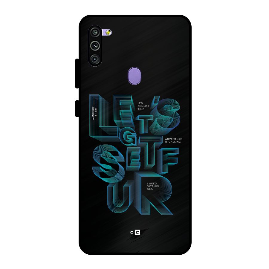 Lets Get Surf Metal Back Case for Galaxy M11