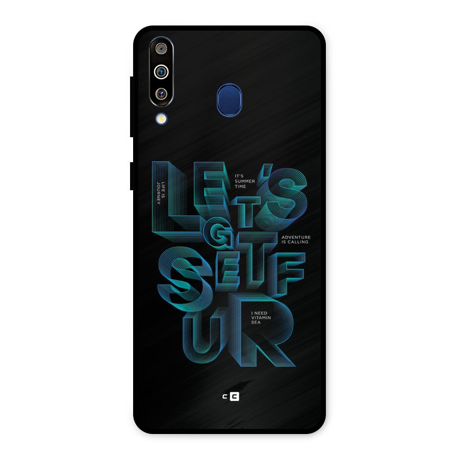 Lets Get Surf Metal Back Case for Galaxy M30