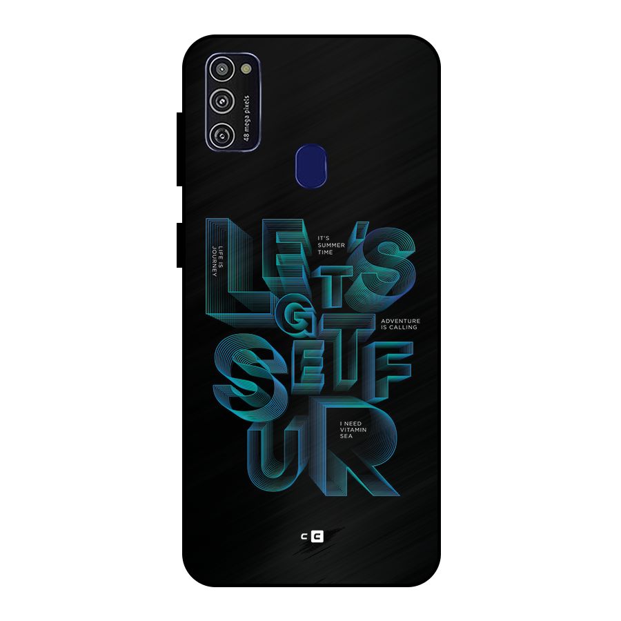 Lets Get Surf Metal Back Case for Galaxy M30s