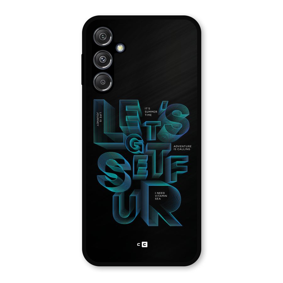 Lets Get Surf Metal Back Case for Galaxy M34 5G