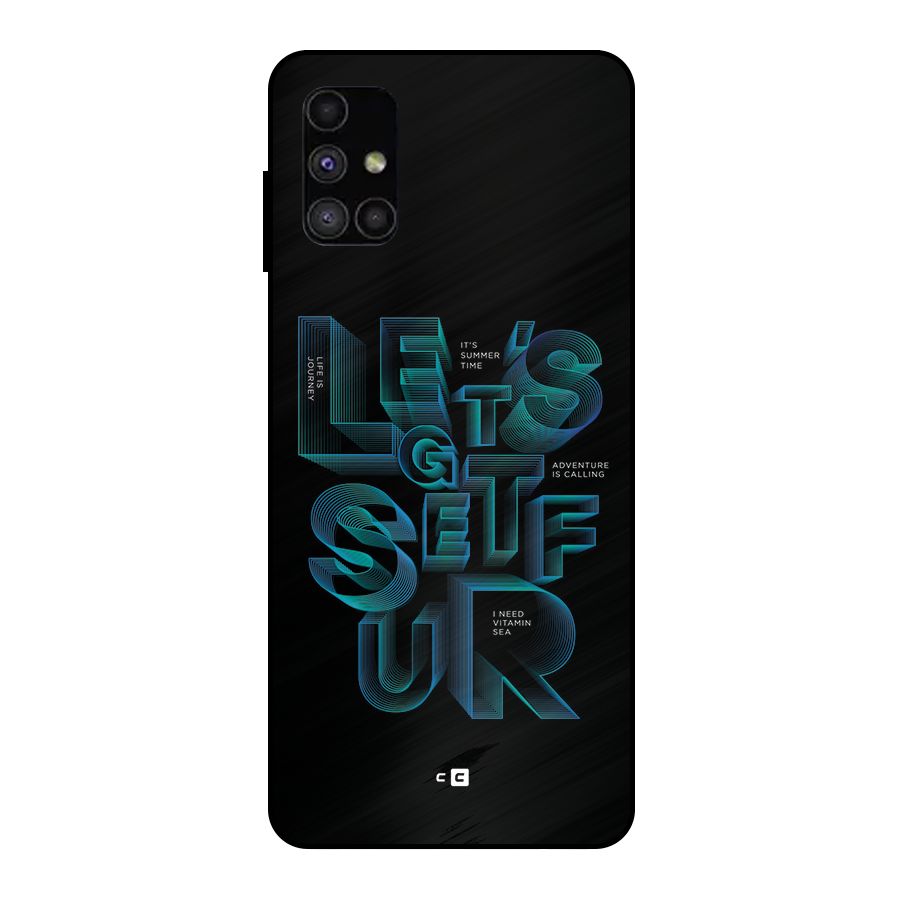 Lets Get Surf Metal Back Case for Galaxy M51