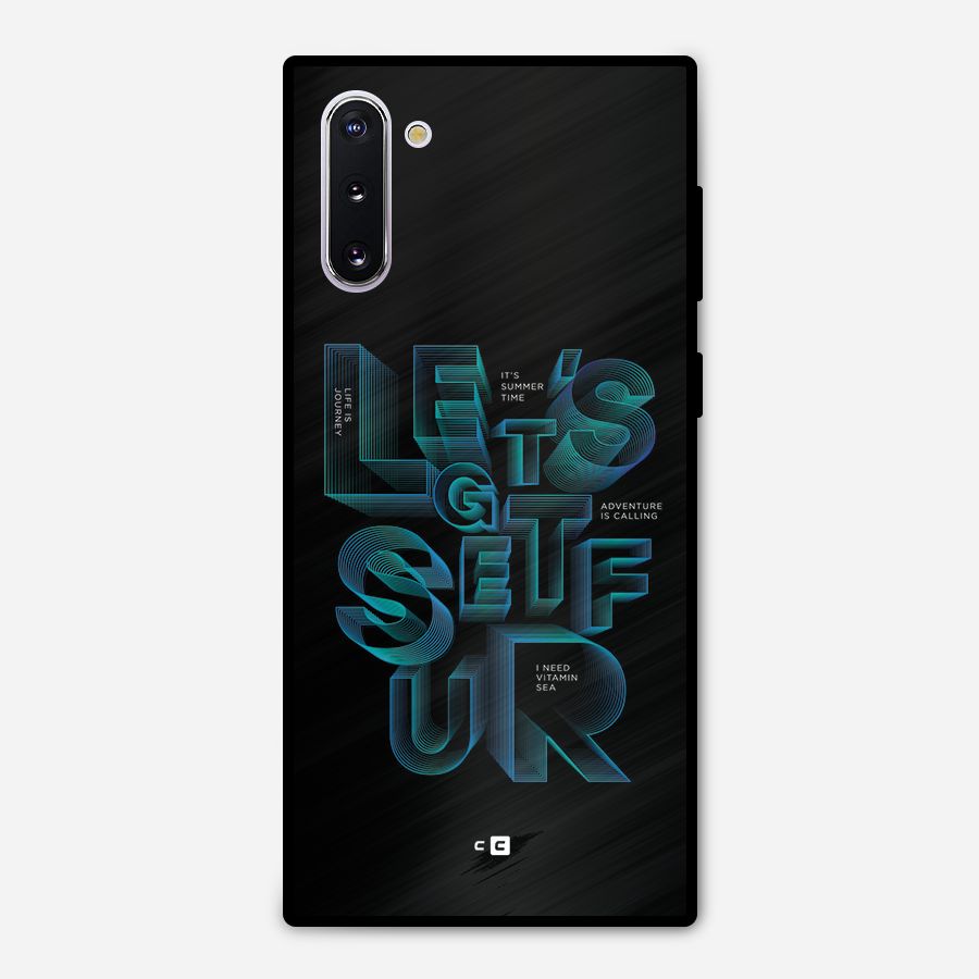 Lets Get Surf Metal Back Case for Galaxy Note 10