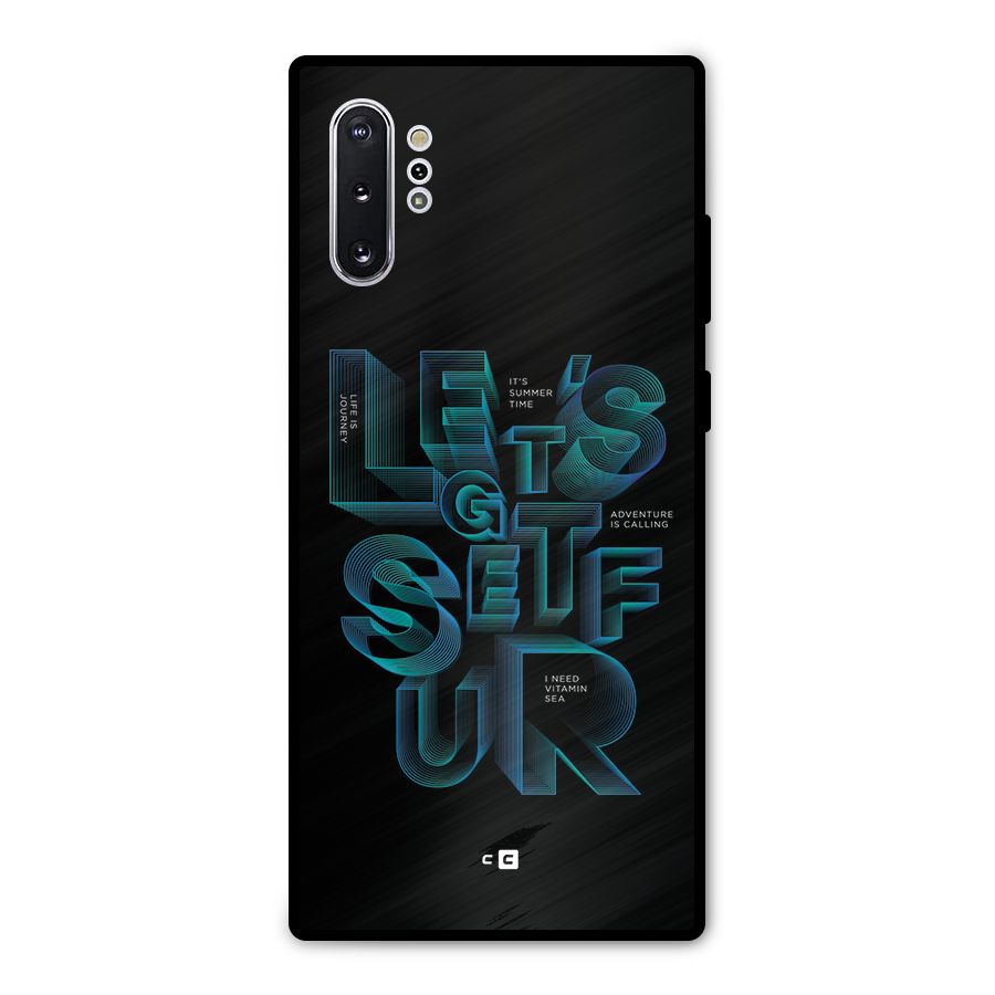 Lets Get Surf Metal Back Case for Galaxy Note 10 Plus