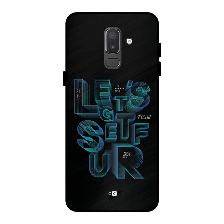 Lets Get Surf Metal Back Case for Galaxy On8 (2018)