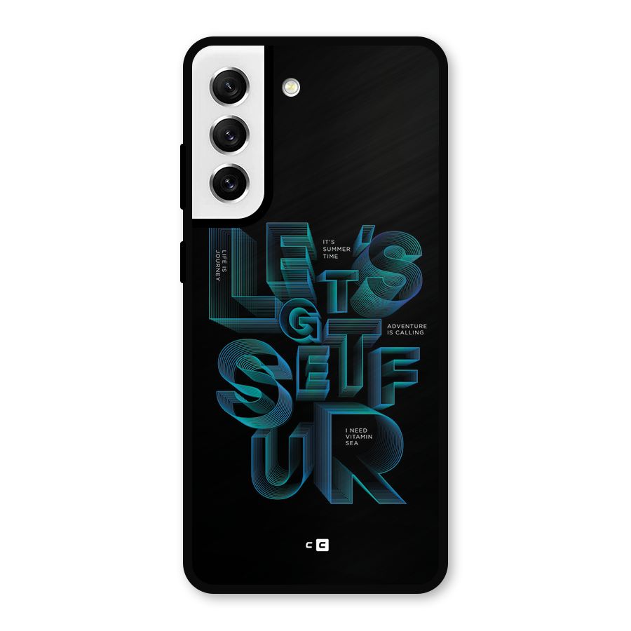 Lets Get Surf Metal Back Case for Galaxy S21 FE 5G
