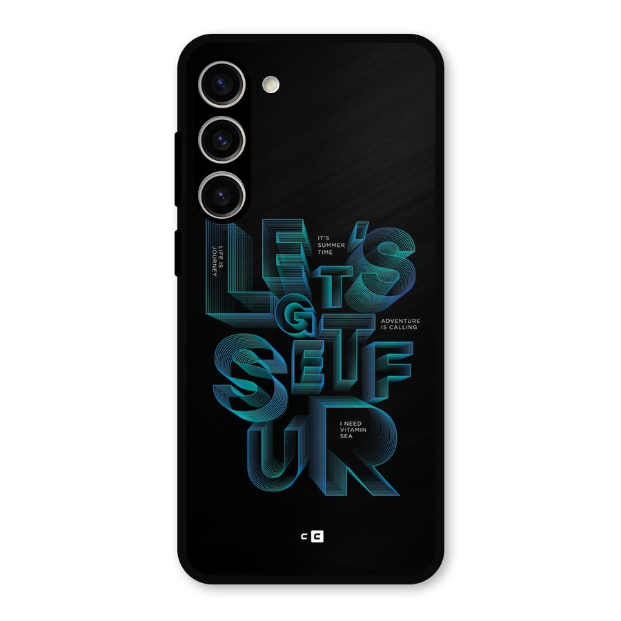 Lets Get Surf Metal Back Case for Galaxy S23 Plus