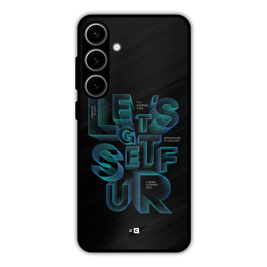 Lets Get Surf Metal Back Case for Galaxy S24 Plus
