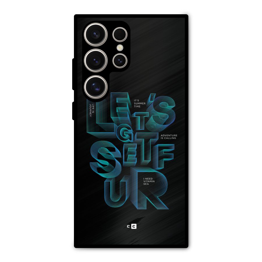 Lets Get Surf Metal Back Case for Galaxy S24 Ultra