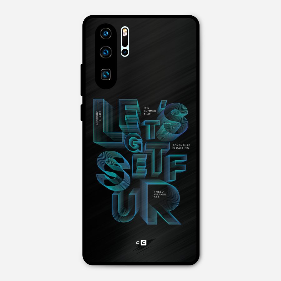 Lets Get Surf Metal Back Case for Huawei P30 Pro