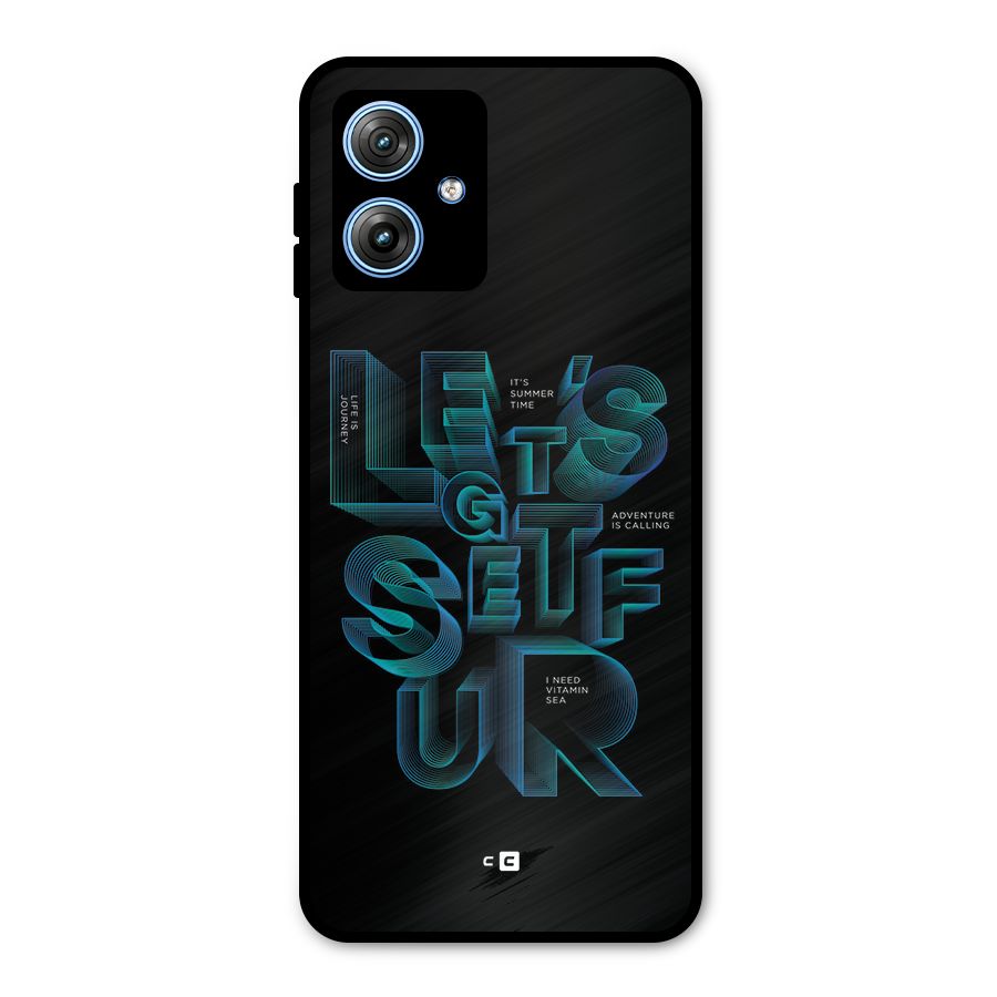 Lets Get Surf Metal Back Case for Moto G54