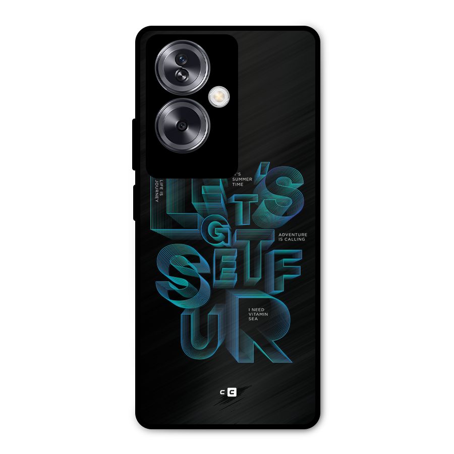 Lets Get Surf Metal Back Case for Oppo A79 5G