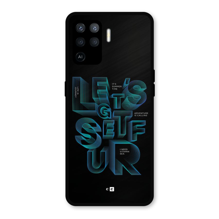 Lets Get Surf Metal Back Case for Oppo F19 Pro