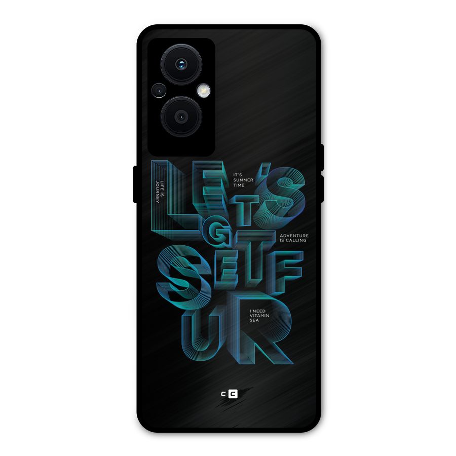 Lets Get Surf Metal Back Case for Oppo F21s Pro 5G