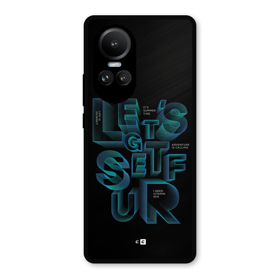 Lets Get Surf Metal Back Case for Oppo Reno10