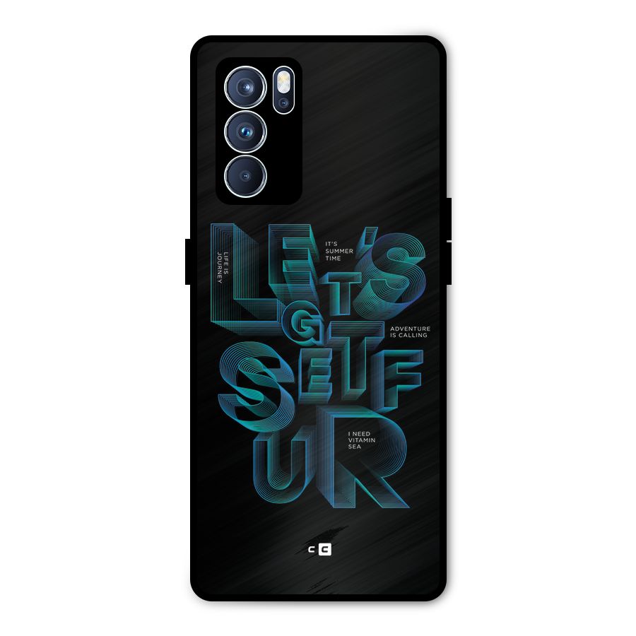 Lets Get Surf Metal Back Case for Oppo Reno6 Pro 5G