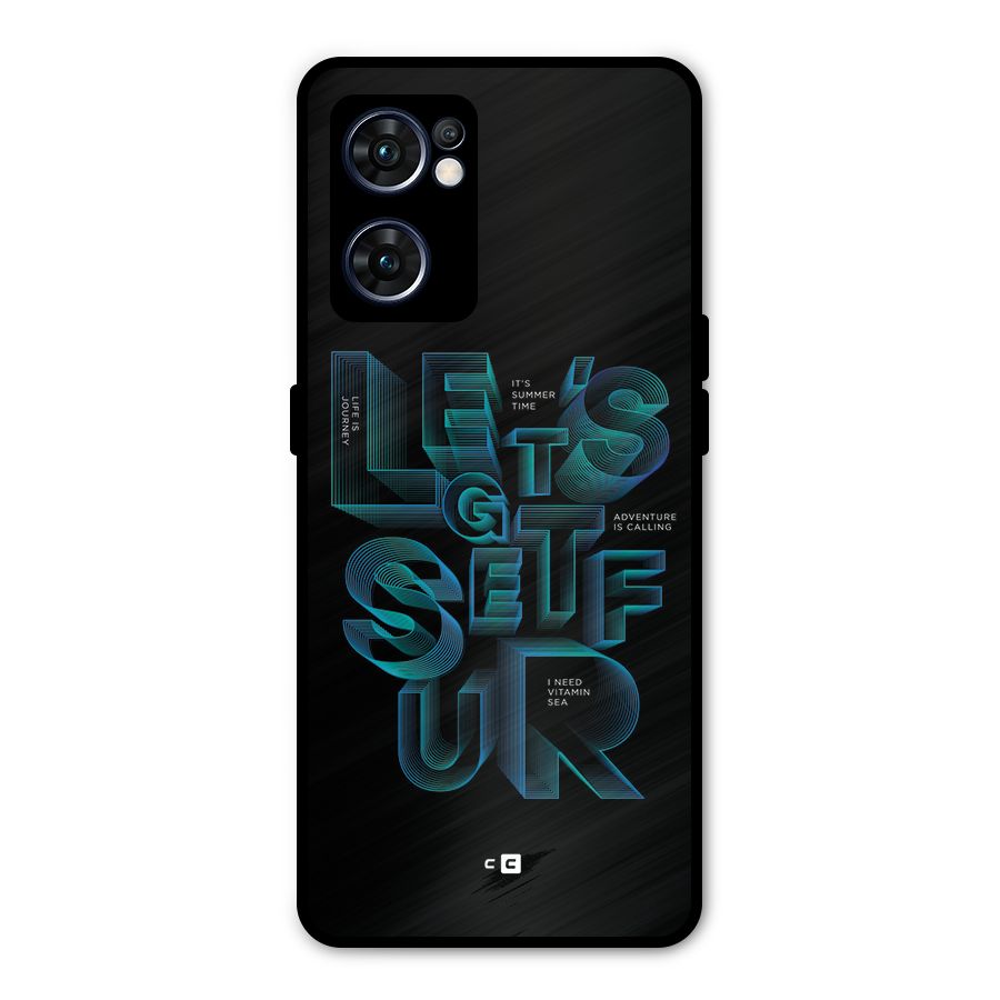 Lets Get Surf Metal Back Case for Oppo Reno7 5G