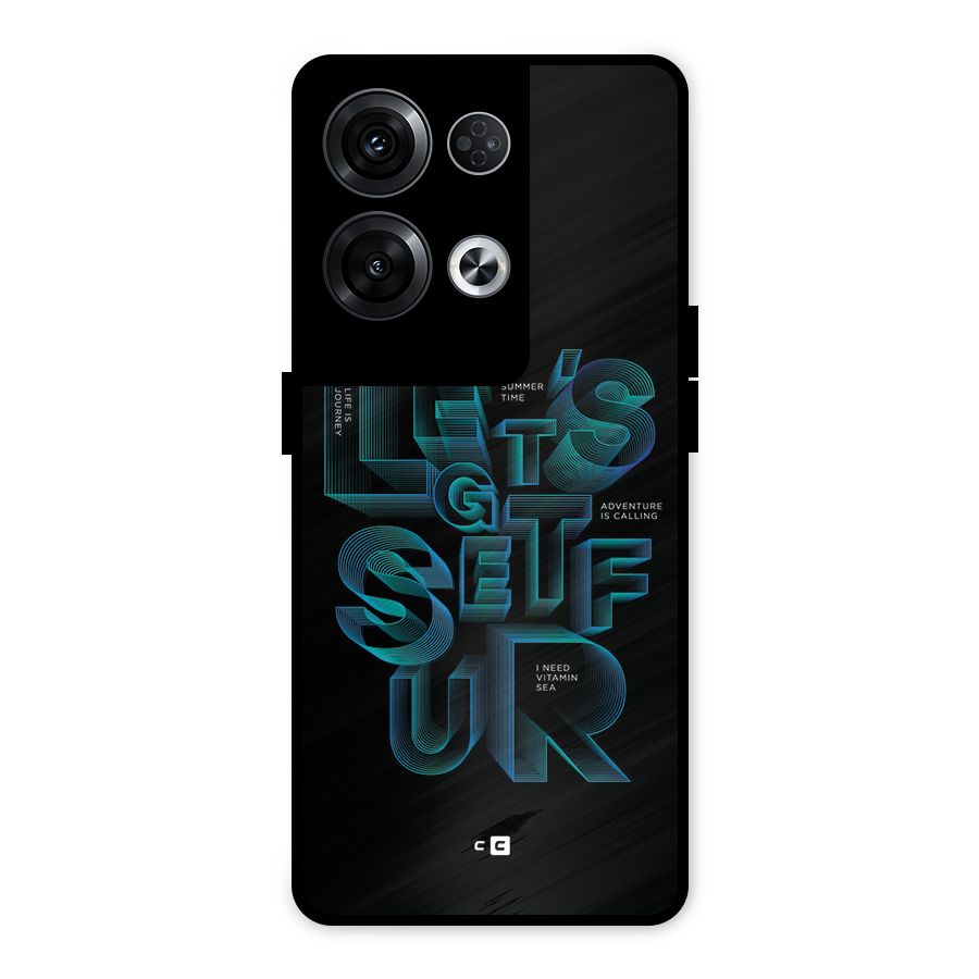 Lets Get Surf Metal Back Case for Oppo Reno8 Pro 5G