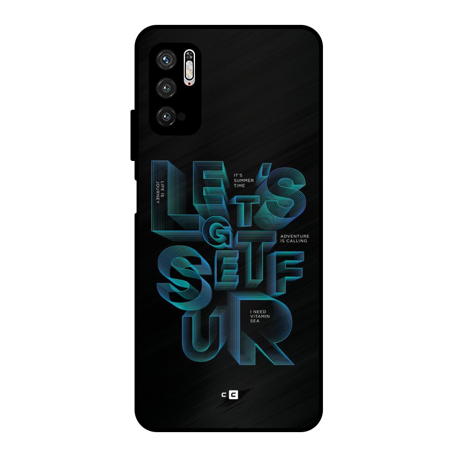 Lets Get Surf Metal Back Case for Poco M3 Pro 5G