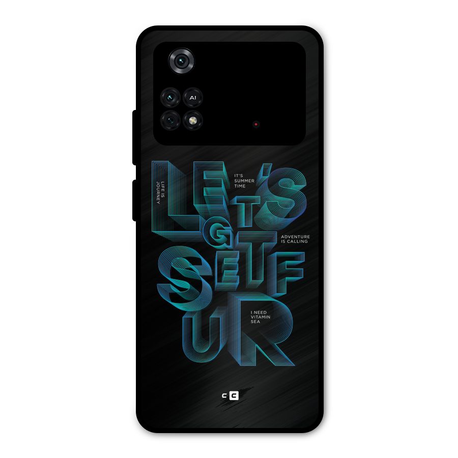 Lets Get Surf Metal Back Case for Poco M4 Pro 4G
