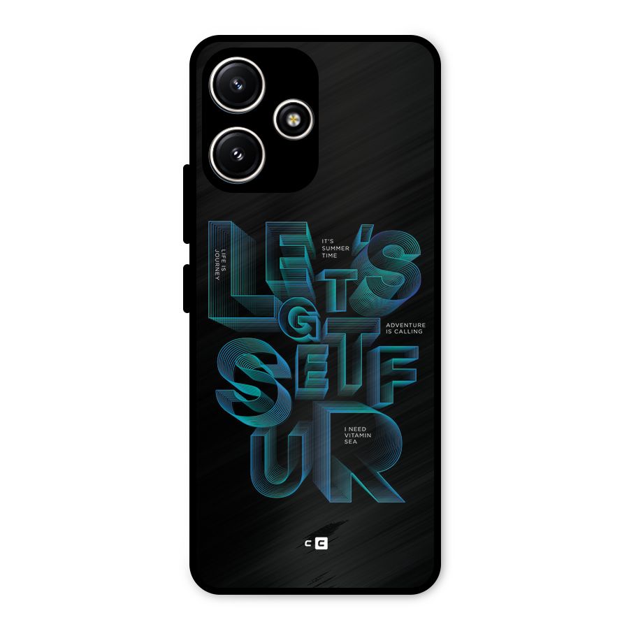Lets Get Surf Metal Back Case for Poco M6 Pro