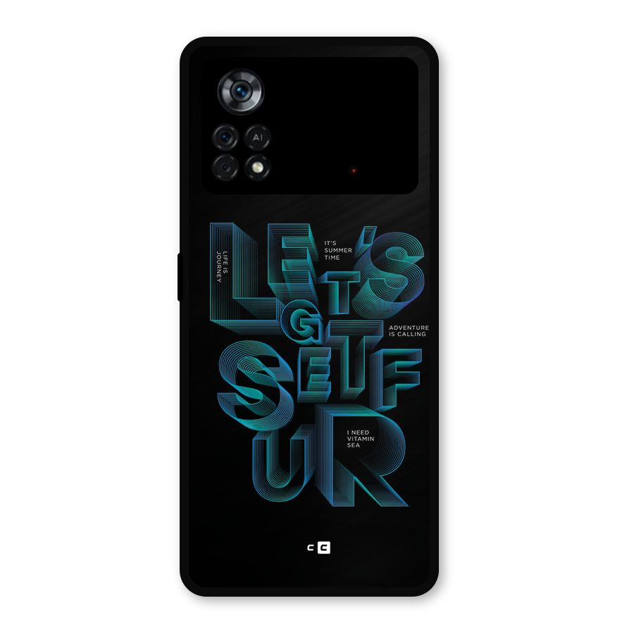 Lets Get Surf Metal Back Case for Poco X4 Pro 5G