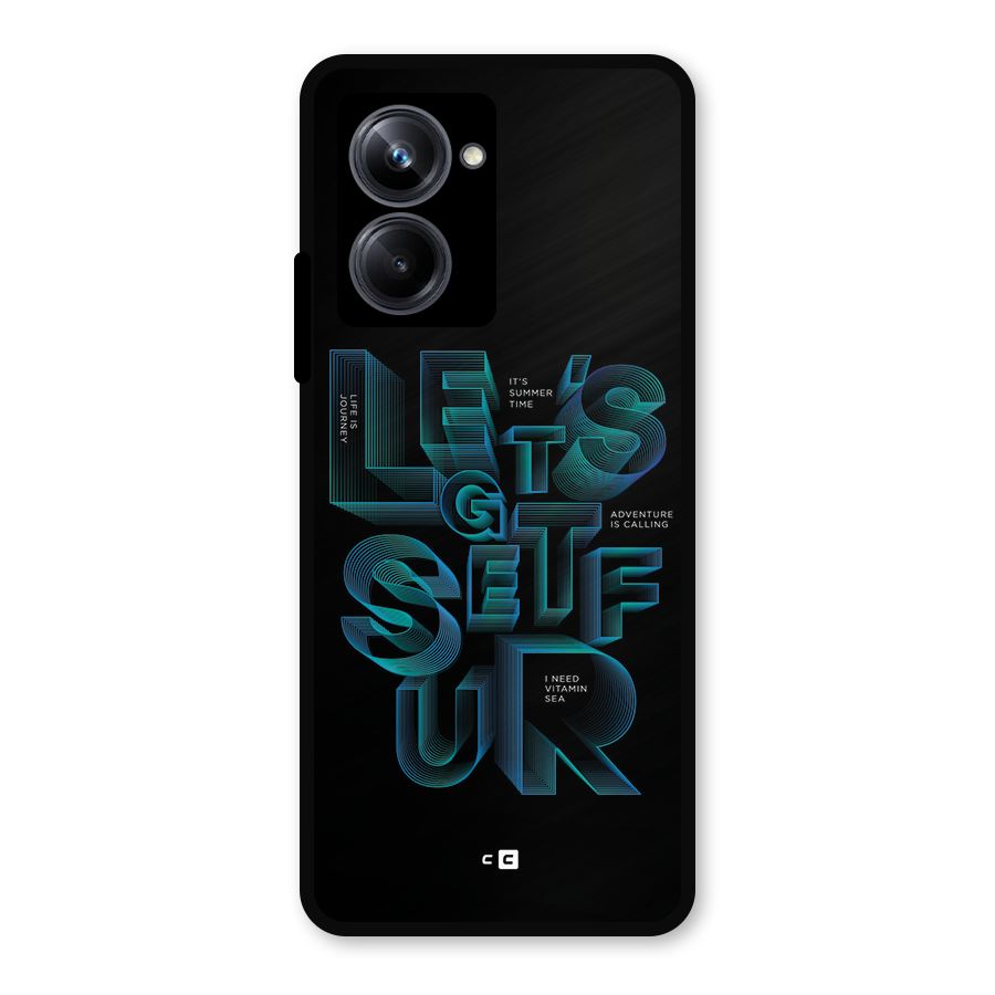 Lets Get Surf Metal Back Case for Realme 10 Pro