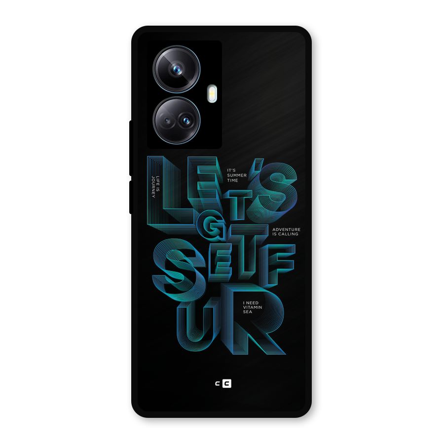 Lets Get Surf Metal Back Case for Realme 10 Pro Plus