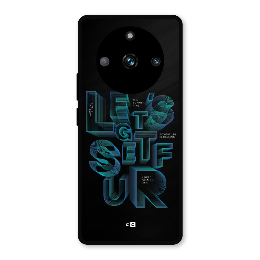 Lets Get Surf Metal Back Case for Realme 11 Pro Plus