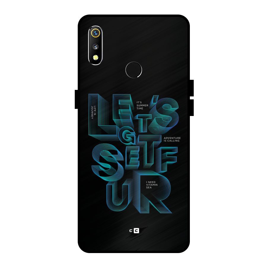 Lets Get Surf Metal Back Case for Realme 3i