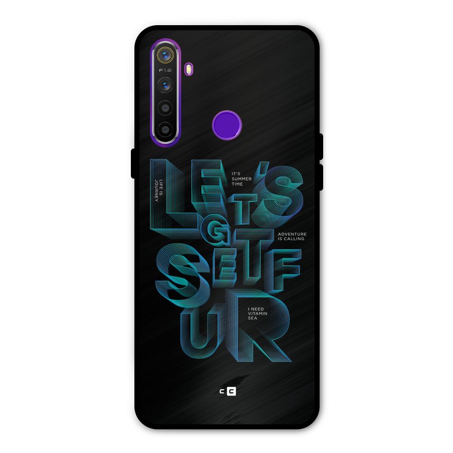 Lets Get Surf Metal Back Case for Realme 5