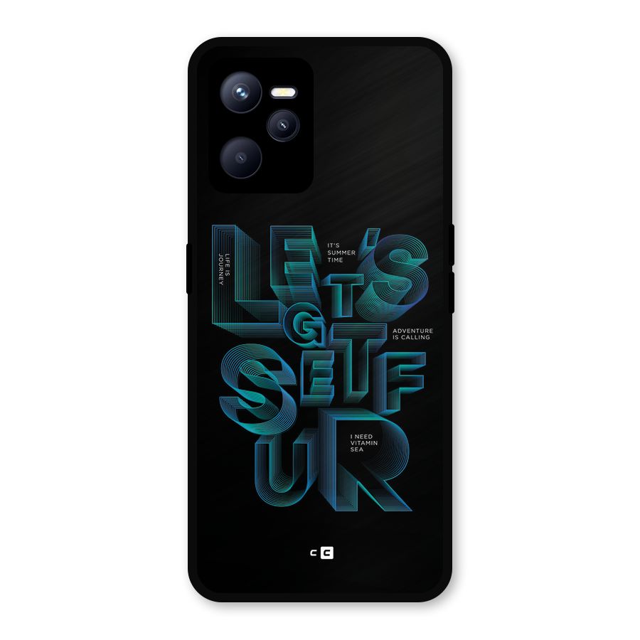 Lets Get Surf Metal Back Case for Realme C35