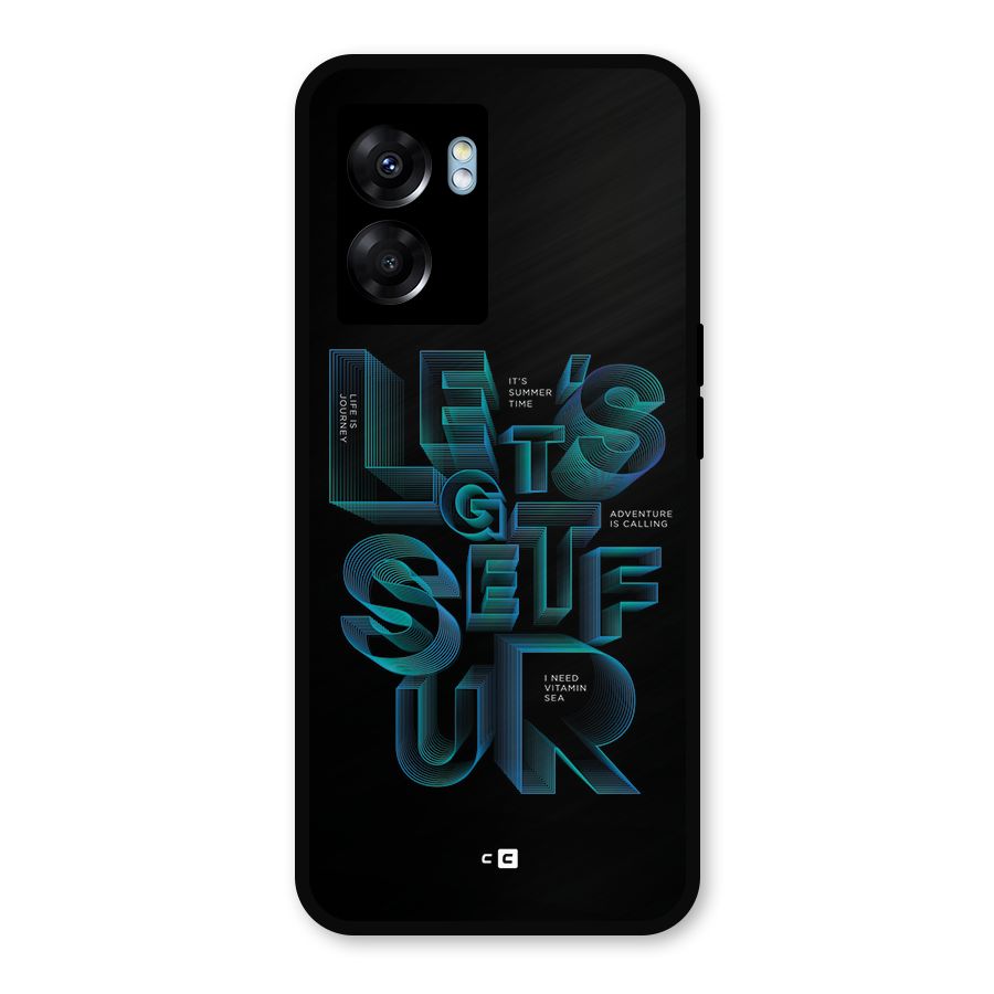 Lets Get Surf Metal Back Case for Realme Narzo 50 5G