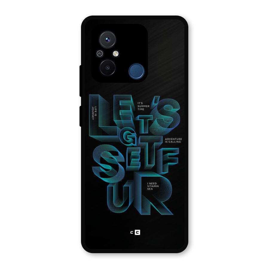 Lets Get Surf Metal Back Case for Redmi 12C