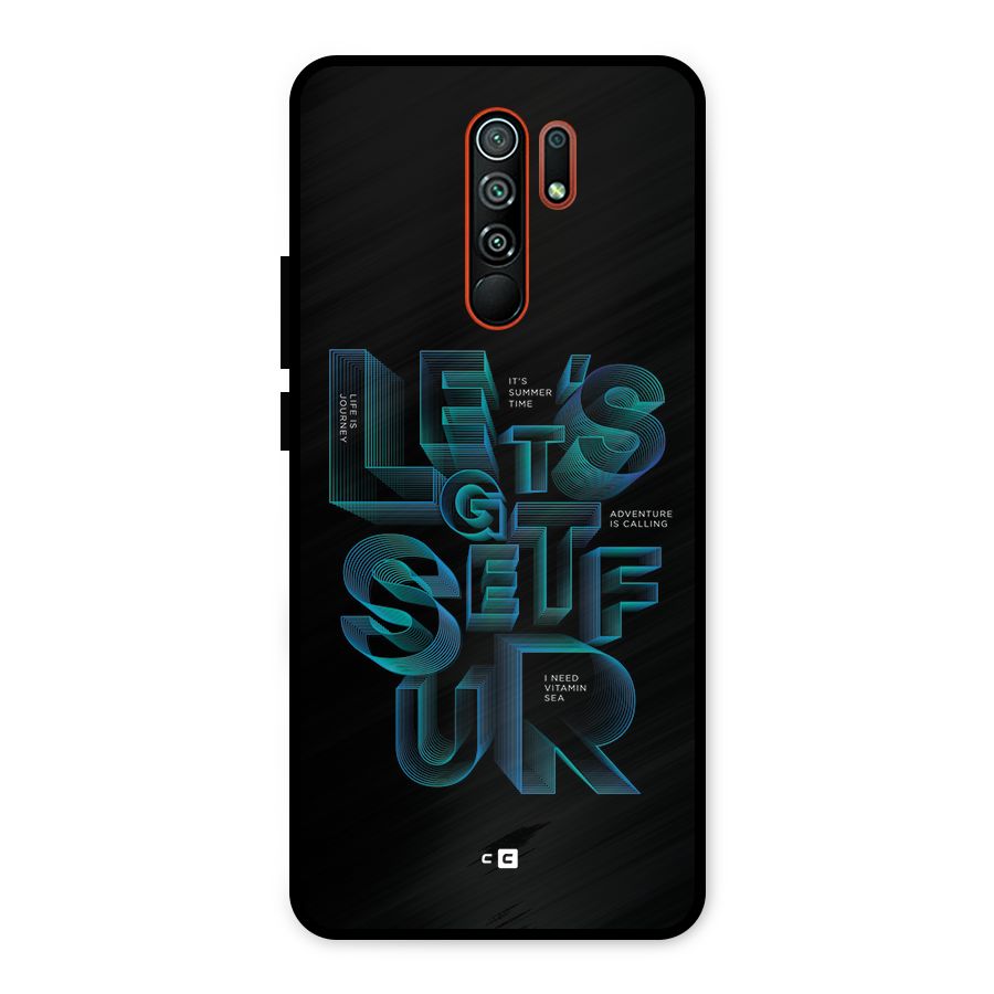 Lets Get Surf Metal Back Case for Redmi 9 Prime