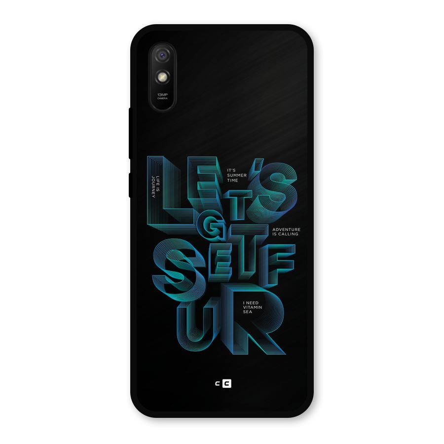 Lets Get Surf Metal Back Case for Redmi 9i