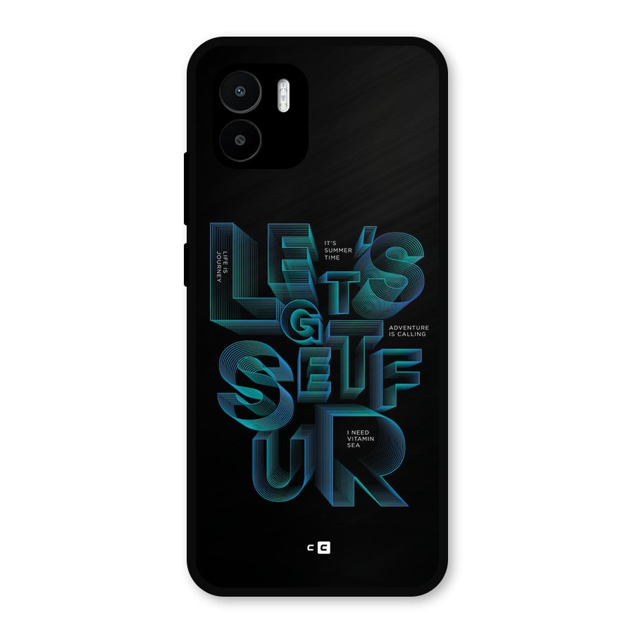 Lets Get Surf Metal Back Case for Redmi A2