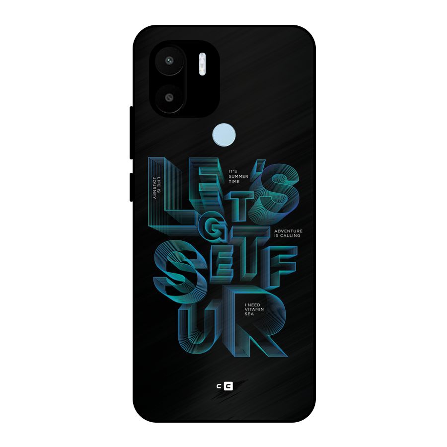 Lets Get Surf Metal Back Case for Redmi A2 Plus