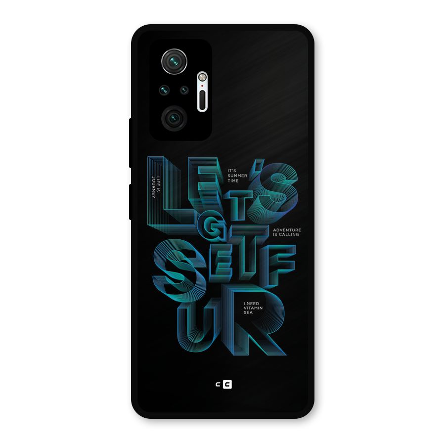 Lets Get Surf Metal Back Case for Redmi Note 10 Pro