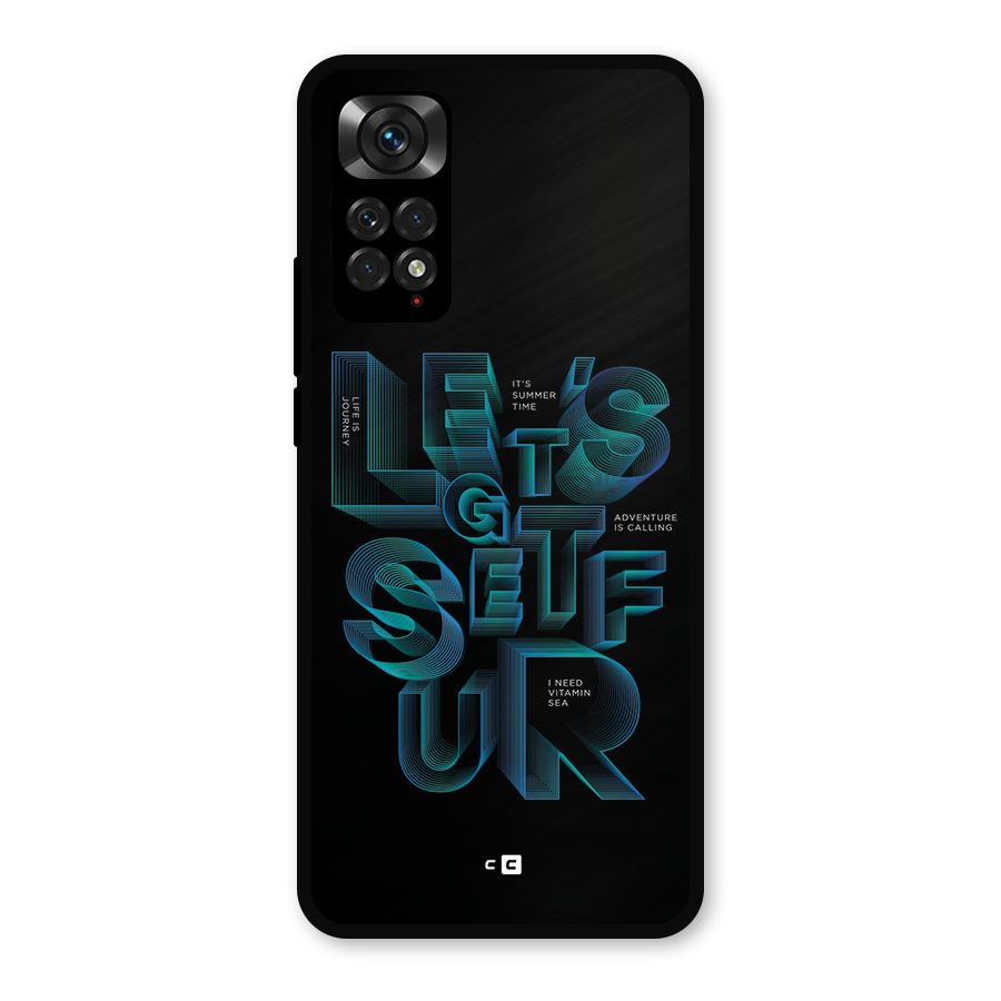 Lets Get Surf Metal Back Case for Redmi Note 11