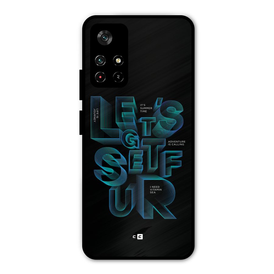 Lets Get Surf Metal Back Case for Redmi Note 11T 5G