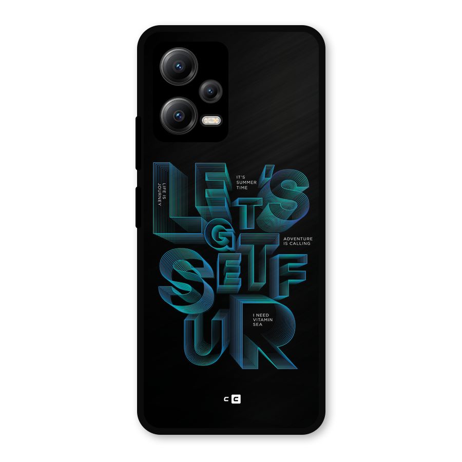 Lets Get Surf Metal Back Case for Redmi Note 12 5G