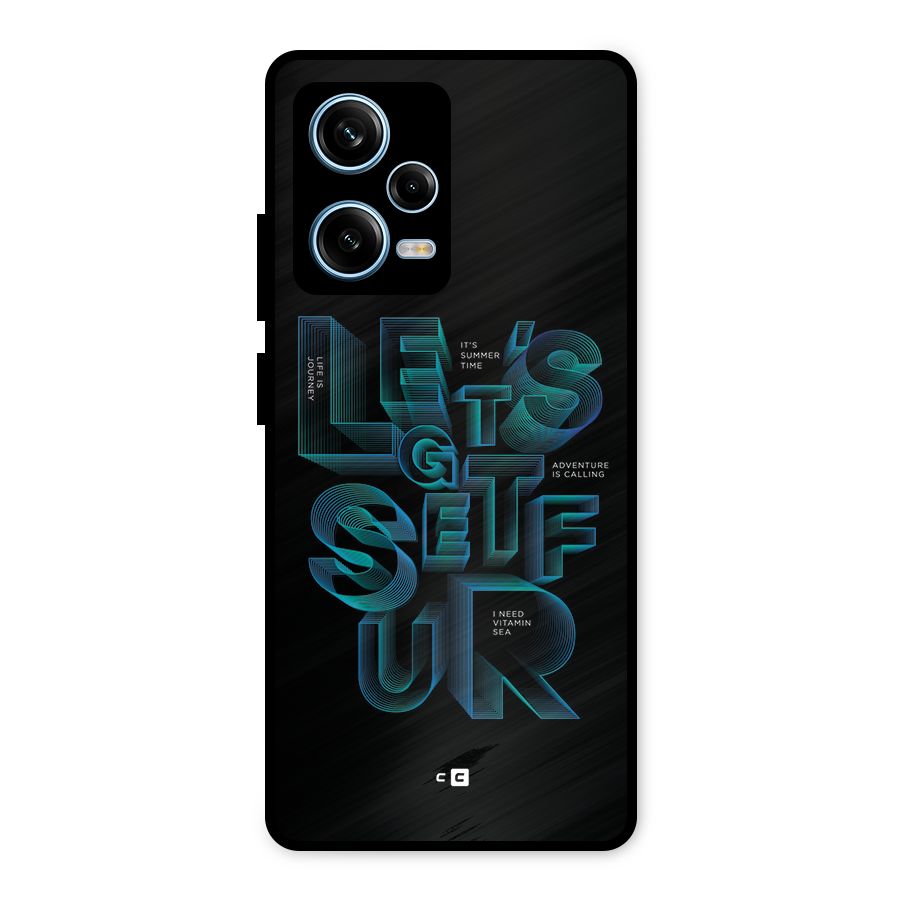 Lets Get Surf Metal Back Case for Redmi Note 12 Pro