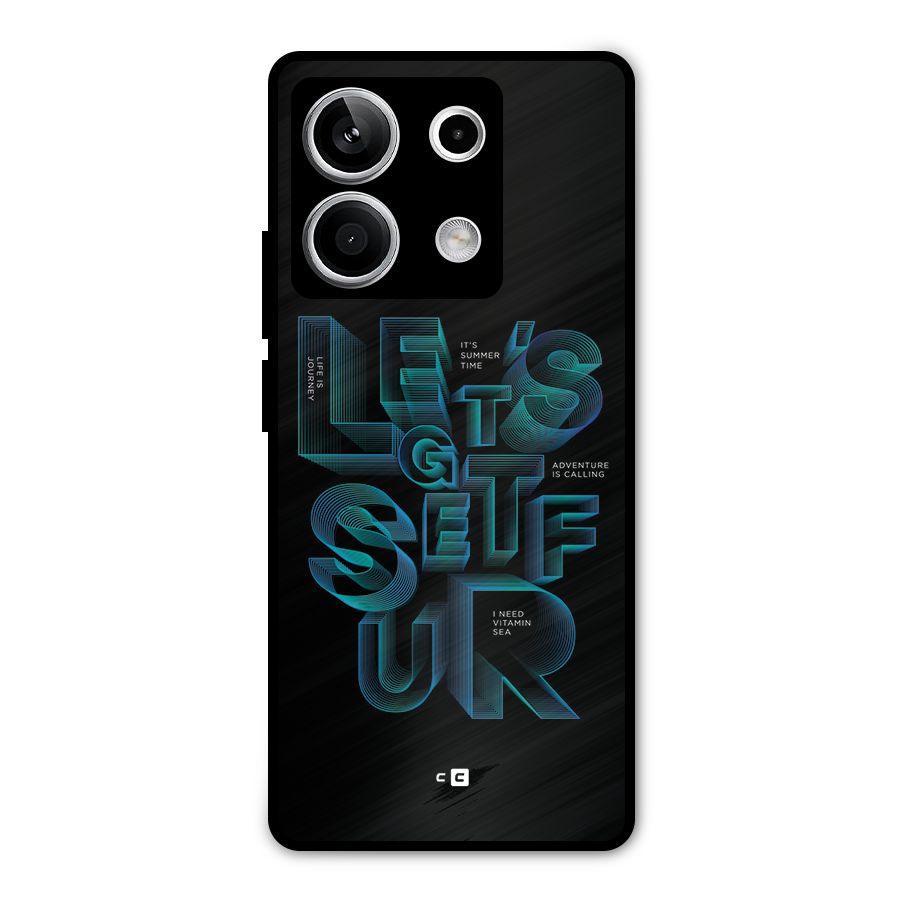 Lets Get Surf Metal Back Case for Redmi Note 13 5G