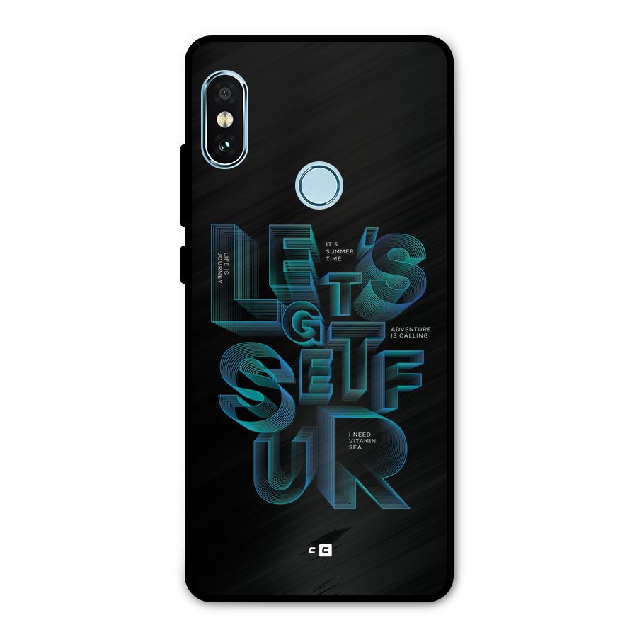Lets Get Surf Metal Back Case for Redmi Note 5 Pro