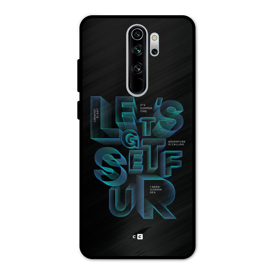Lets Get Surf Metal Back Case for Redmi Note 8 Pro
