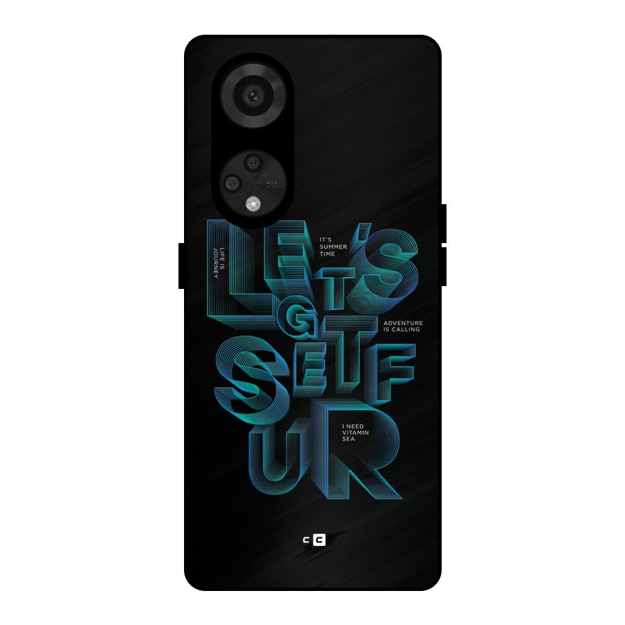 Lets Get Surf Metal Back Case for Reno8 T 5G