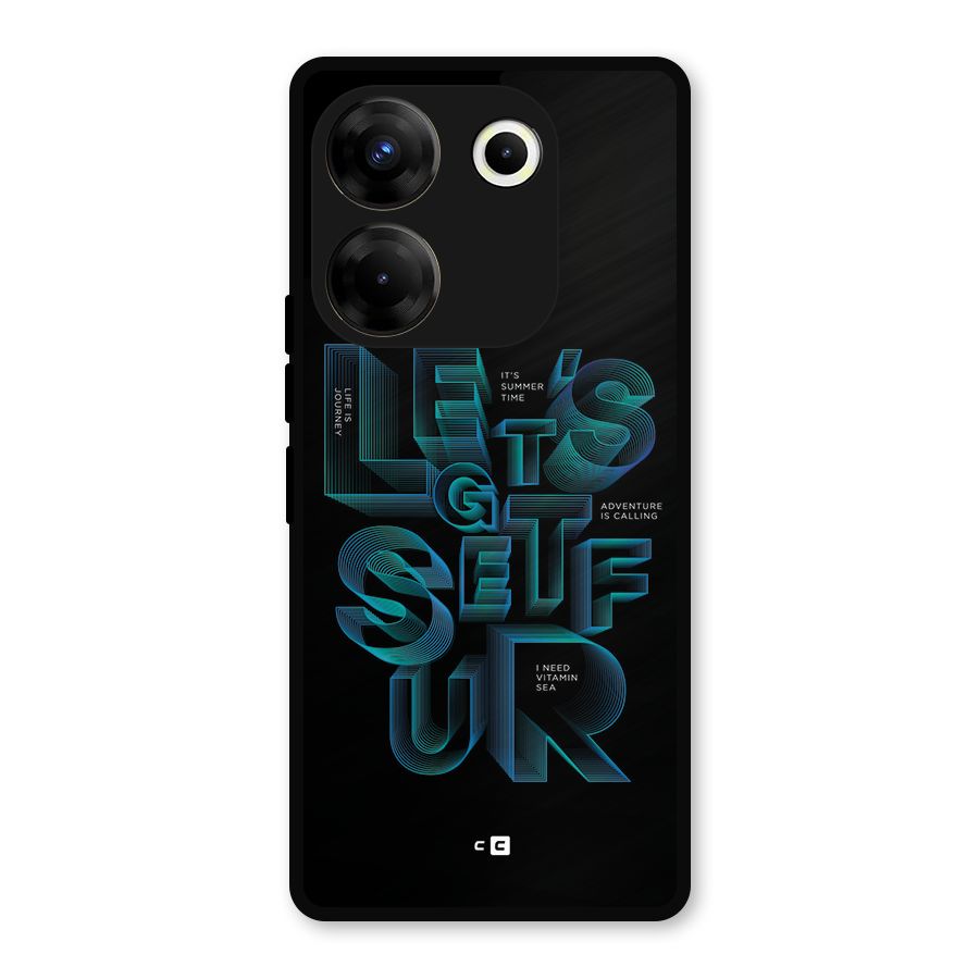 Lets Get Surf Metal Back Case for Tecno Camon 20