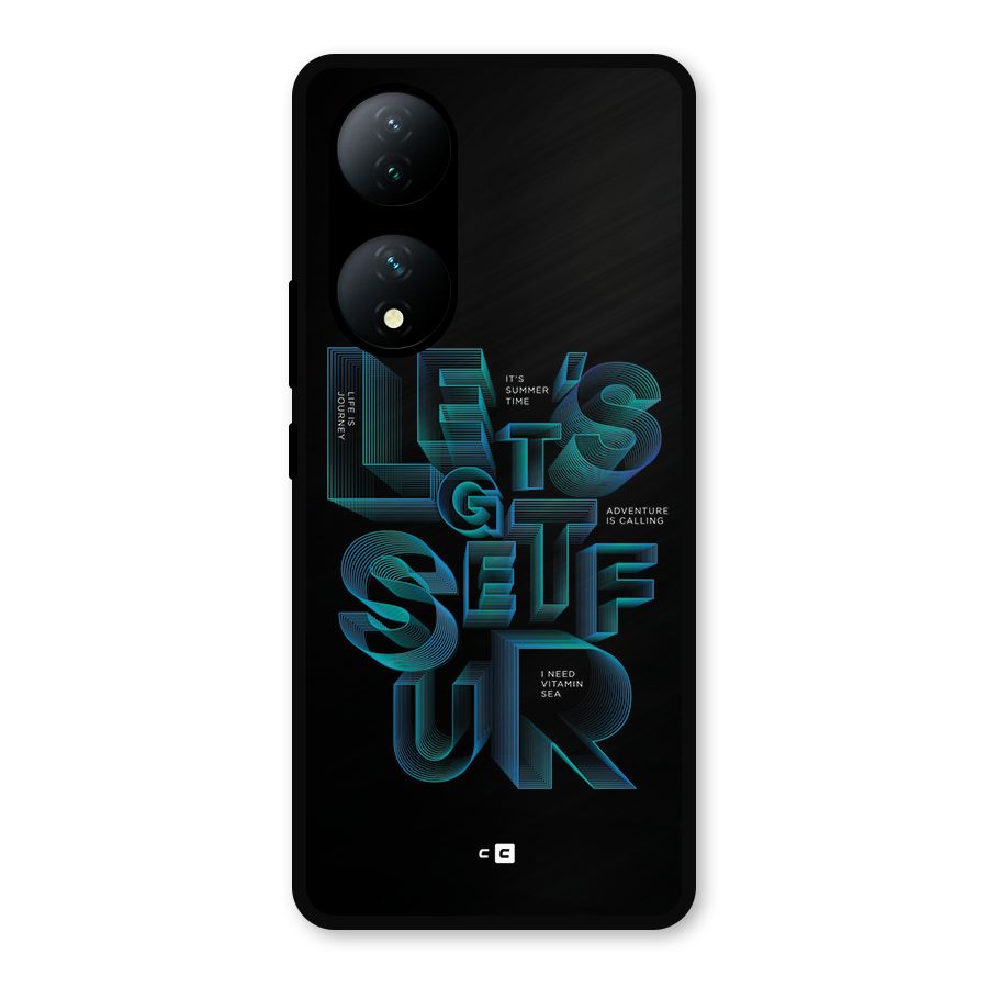 Lets Get Surf Metal Back Case for Vivo T2